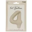 balon foliowy cyfra 4 mat kremowe latte folat 34 dgt