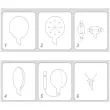 balon foliowy cyfra 4 niebieska transparentny tuban 18 orb