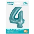 balon foliowy cyfra 4 niebieski matowy godan 30 dgt