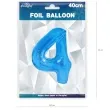balon foliowy cyfra 4 niebieski partypal 16 dgt