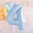 balon foliowy cyfra 4 pastel blekitny partydeco 34 dgt
