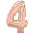 balon foliowy cyfra 4 rozowe zloto qualatex 34 dgt