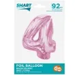 balon foliowy cyfra 4 rozowy jasny godan 36 dgt