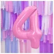balon foliowy cyfra 4 rozowy jasny partydeco 34 dgt
