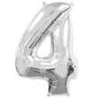 balon foliowy cyfra 4 srebrny flexmetal 34 dgt