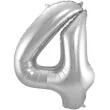 balon foliowy cyfra 4 srebrny folat 34 dgt