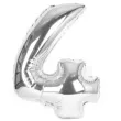 balon foliowy cyfra 4 srebrny oem 16 dgt