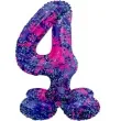 balon foliowy cyfra 4 stojaca galaxy splash folat 28 dgt