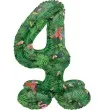 balon foliowy cyfra 4 stojaca hawajskie party folat 17 dgt