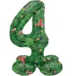 balon foliowy cyfra 4 stojaca hawajskie party folat 28 dgt