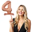 balon foliowy cyfra 4 stojaca rozowe zloto godan 29 dgt