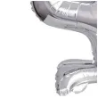 balon foliowy cyfra 4 stojaca srebrny godan 15 dgt