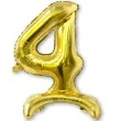 balon foliowy cyfra 4 stojaca zloty dekoracjepolska 30 dgt
