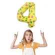 balon foliowy cyfra 4 unicorn party zolty godan 31 dgt
