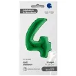 balon foliowy cyfra 4 zielony grabo 14 dgt