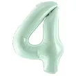 balon foliowy cyfra 4 zielony partydeco 34 dgt