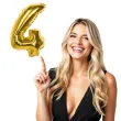 balon foliowy cyfra 4 zloty boland 14 dgt