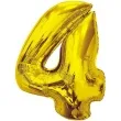 balon foliowy cyfra 4 zloty godan 36 dgt