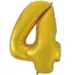 balon foliowy cyfra 4 zloty mat godan 45 dgt
