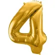 balon foliowy cyfra 4 zloty partydeco 34 dgt