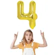 balon foliowy cyfra 4 zloty partypal 16 dgt