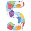 balon foliowy cyfra 5 baloniki amscan 34 dgt