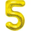 balon foliowy cyfra 5 beauty and charm zloty godan 33 dgt
