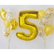 balon foliowy cyfra 5 beauty charm zloty godan 36 dgt