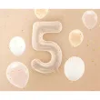 balon foliowy cyfra 5 bezowy ciemny partydeco 34 dgt