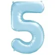 balon foliowy cyfra 5 blekitny partydeco 34 dgt
