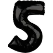 balon foliowy cyfra 5 czarny amscan 26 dgt
