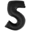 balon foliowy cyfra 5 czarny funny fashion 40 dgt