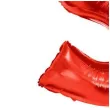 balon foliowy cyfra 5 czerwony funny fashion 40 dgt
