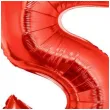 balon foliowy cyfra 5 czerwony funny fashion 40 dgt