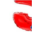 balon foliowy cyfra 5 czerwony grabo 26 dgt