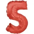 balon foliowy cyfra 5 czerwony oem 16 dgt