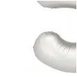 balon foliowy cyfra 5 dekoracja na urodziny srebrny matowy 34 dgt