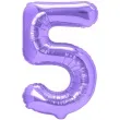 balon foliowy cyfra 5 fioletowy partypal 39 dgt