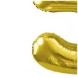 balon foliowy cyfra 5 jasnozloty partydeco 34 dgt