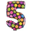 balon foliowy cyfra 5 kropki oem 16 dgt