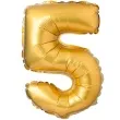 balon foliowy cyfra 5 matowa zloty arpex 36 cali dgt