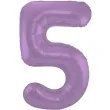balon foliowy cyfra 5 metaliczny mat fioletowy folat 34 dgt