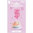 balon foliowy cyfra 5 micro 5 godan rozowa