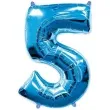 balon foliowy cyfra 5 niebieski flexmetal 34 dgt