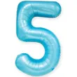 balon foliowy cyfra 5 niebieski partypal 39 dgt
