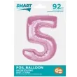 balon foliowy cyfra 5 rozowy jasny godan 36 dgt