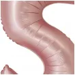balon foliowy cyfra 5 rozowy matowy godan 30 dgt