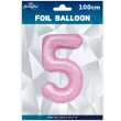 balon foliowy cyfra 5 rozowy partypal 39 dgt