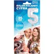 balon foliowy cyfra 5 srebrny godan 14 dgt