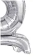 balon foliowy cyfra 5 stojaca srebrny godan 15 dgt